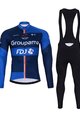 BONAVELO Cycling winter set - FDJ 2024 WINTER - blue/black