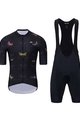 HOLOKOLO Cycling short sleeve jersey and shorts - DRAGONFLIES ELITE - black