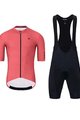 HOLOKOLO Cycling short sleeve jersey and shorts - VICTORIOUS - red/black