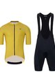 HOLOKOLO Cycling short sleeve jersey and shorts - VICTORIOUS - black/yellow