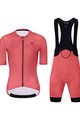 HOLOKOLO Cycling short sleeve jersey and shorts - VICTORIOUS LADY - red