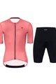 HOLOKOLO Cycling short sleeve jersey and shorts - VICTORIOUS LADY - black/red