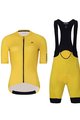 HOLOKOLO Cycling short sleeve jersey and shorts - VICTORIOUS LADY - yellow