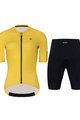 HOLOKOLO Cycling short sleeve jersey and shorts - VICTORIOUS LADY - yellow/black