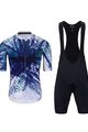 HOLOKOLO Cycling short sleeve jersey and shorts - TRACES ELITE - blue/black/white