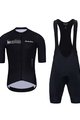 HOLOKOLO Cycling short sleeve jersey and shorts - VIBES - black