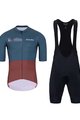 HOLOKOLO Cycling short sleeve jersey and shorts - VIBES - red/black/grey