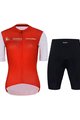 HOLOKOLO Cycling short sleeve jersey and shorts - VIBES LADY - red/white/black