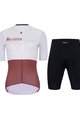 HOLOKOLO Cycling short sleeve jersey and shorts - VIBES LADY - red/white/black