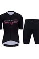 HOLOKOLO Cycling short sleeve jersey and shorts - CYCLIST ELITE LADY - black