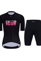 HOLOKOLO Cycling short sleeve jersey and shorts - ICON ELITE LADY - black