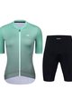 HOLOKOLO Cycling short sleeve jersey and shorts - INFINITY LADY - black/light blue