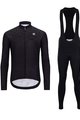 HOLOKOLO Cycling long sleeve jersey and bibtights - STARLIGHT WINTER - black