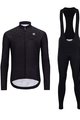 HOLOKOLO Cycling long sleeve jersey and bibtights - STARLIGHT WINTER - black