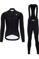 HOLOKOLO Cycling long sleeve jersey and bibtights - STARLIGHT LADY W - black