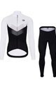 HOLOKOLO Cycling long sleeve jersey and bibtights - ARROW LADY WINTER - black/white