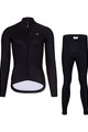 HOLOKOLO Cycling long sleeve jersey and bibtights - PHANTOM LADY WINTER - black