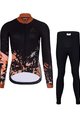 HOLOKOLO Cycling long sleeve jersey and bibtights - CAMOUFLAGE LADY W - brown/black