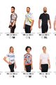 HOLOKOLO Cycling short sleeve jersey and shorts - VIBES LADY - pink/blue/black