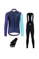 HOLOKOLO Cycling winter set - PERFORMANCE WINTER - green/black/purple