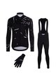 HOLOKOLO Cycling long sleeve jersey and bibtights - PASSION WINTER - white/black