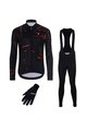 HOLOKOLO Cycling winter set - PASSION WINTER - black/red