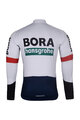 BONAVELO Cycling long sleeve jersey and bibtights - BORA 2025 WINTER - black/white/blue