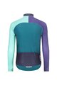 HOLOKOLO Cycling long sleeve jersey and bibtights - PERFORMANCE WINTER - black/purple/green
