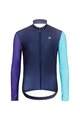 HOLOKOLO Cycling long sleeve jersey and bibtights - PERFORMANCE WINTER - black/purple/green