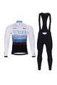 BONAVELO Cycling winter set with jacket - SLOVAKIA WINTER - white/blue