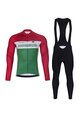 BONAVELO Cycling winter set with jacket - HUNGARY WINTER - white/red/green