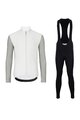 HOLOKOLO Cycling long sleeve jersey and bibtights - PERFORMANCE WINTER - black/orange