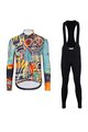 HOLOKOLO Cycling long sleeve jersey and bibtights - WILDLY II WINTER - multicolour/black