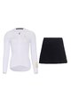 RIVANELLE BY HOLOKOLO Cycling long sleeve jersey and bibtights - VICTORIOUS - white/black