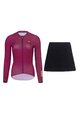 RIVANELLE BY HOLOKOLO Cycling long sleeve jersey and bibtights - VICTORIOUS - pink/black