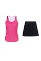 RIVANELLE BY HOLOKOLO Cycling short sleeve jersey and shorts - SPARK - black/pink