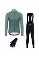 HOLOKOLO Cycling mega sets - STRIPES WINTER - black/green