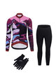RIVANELLE BY HOLOKOLO Cycling mega sets - SUNSET WINTER - pink/black