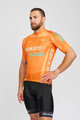 BONAVELO Cycling short sleeve jersey and shorts - EUSKALTEL - EUSKADI - orange/black