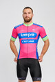 BONAVELO Cycling short sleeve jersey and shorts - LAMPRE - pink/black