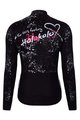 HOLOKOLO Cycling winter set with jacket - GRAFFITI LADY - black/white