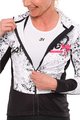 HOLOKOLO Cycling thermal jacket - GRAFFITI LADY - white/black