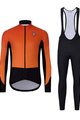 HOLOKOLO Cycling winter set with jacket - CLASSIC - orange/black