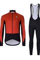 HOLOKOLO Cycling winter set with jacket - CLASSIC - black/red