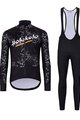 HOLOKOLO Cycling winter set with jacket - GRAFFITI - black/white