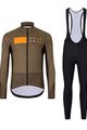 HOLOKOLO Cycling winter set with jacket - ELEMENT - black/brown
