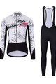 HOLOKOLO Cycling winter set with jacket - GRAFFITI LADY - black/white