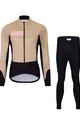 HOLOKOLO Cycling winter set with jacket - ELEMENT LADY - black/brown/beige