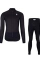 HOLOKOLO Cycling winter set with jacket - CLASSIC LADY - black
