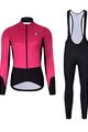 HOLOKOLO Cycling winter set with jacket - CLASSIC LADY - black/pink